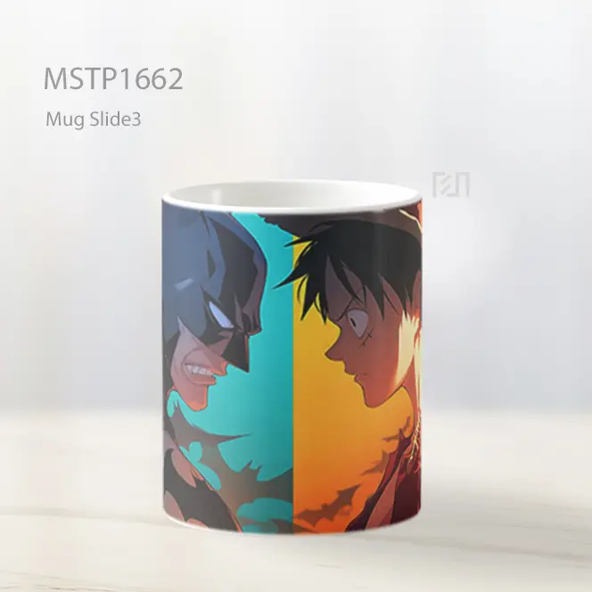 Luffy And Batman Faceoff Mug MSTP1662 - All-side / Desain
