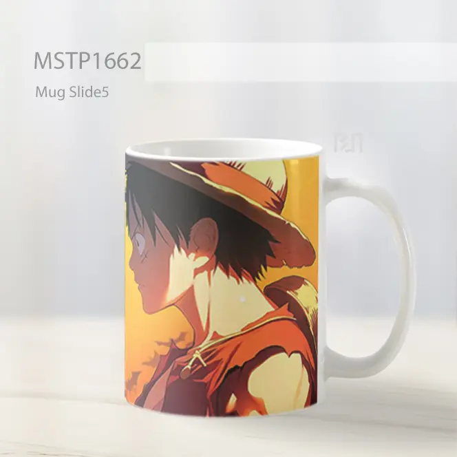 Luffy And Batman Faceoff Mug MSTP1662 - All-side / Desain