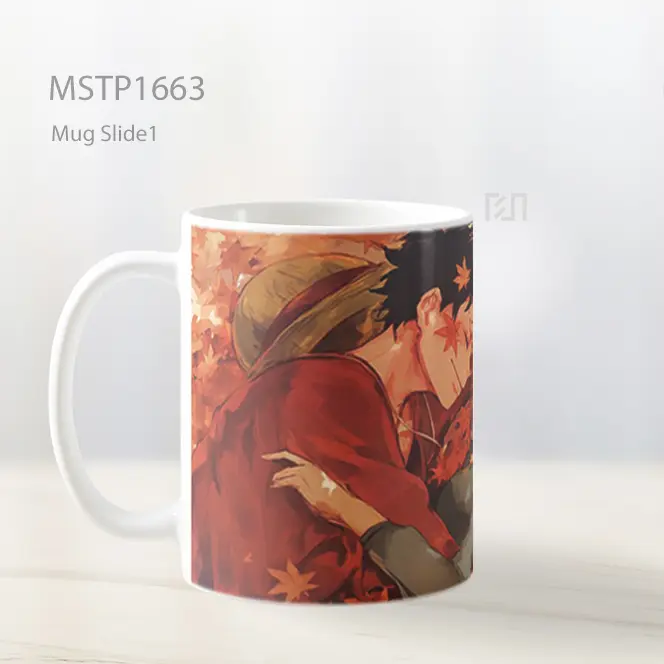 Luffy And Nami Daun Gugur Mug MSTP1663 - All-side / Desain