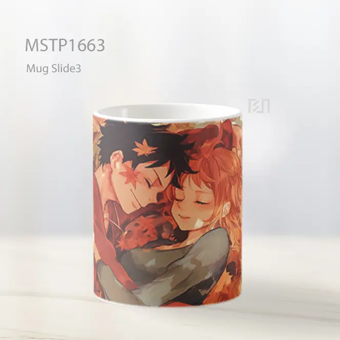 Luffy And Nami Daun Gugur Mug MSTP1663 - All-side / Desain
