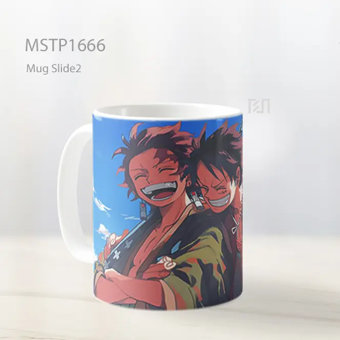 Luffy And Tanjiro Persahabatan Mug MSTP1666 - All-side / Desain
