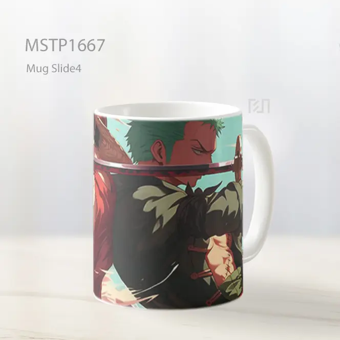 Luffy And Zoro One Piece Pose Pertarungan Mug MSTP1667