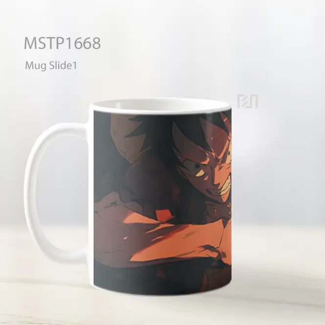 Luffy Angry Fight One Piece Mug MSTP1668 - All-side / Desain