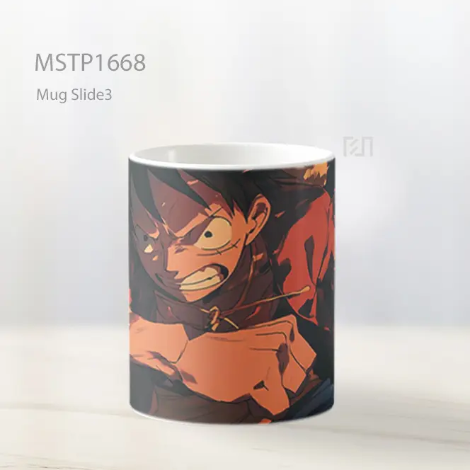 Luffy Angry Fight One Piece Mug MSTP1668 - All-side / Desain