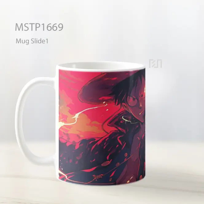 Luffy Aura Haki Mug MSTP1669 - All-side / Desain