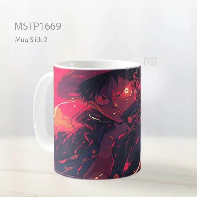 Luffy Aura Haki Mug MSTP1669 - All-side / Desain