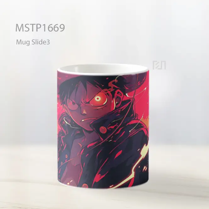 Luffy Aura Haki Mug MSTP1669 - All-side / Desain