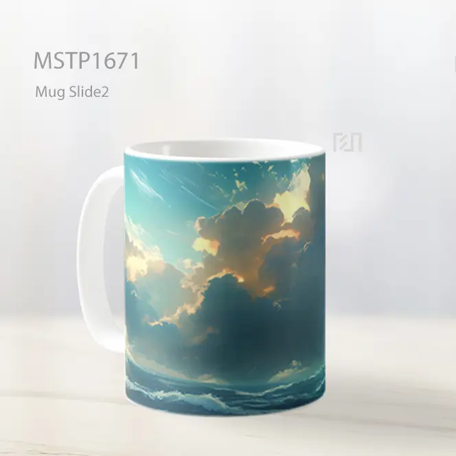 Luffy Badai Samudra Epik Mug MSTP1671 - All-side / Desain