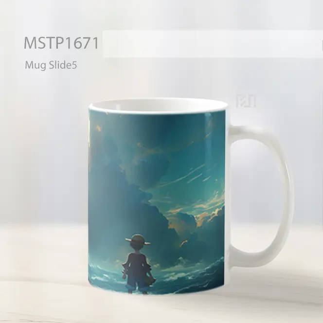Luffy Badai Samudra Epik Mug MSTP1671 - All-side / Desain