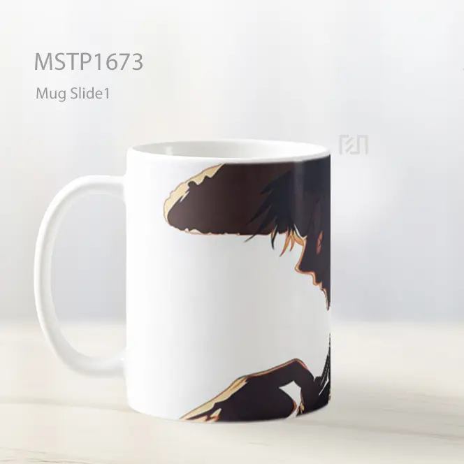Luffy Black Silhouette Background Mug MSTP1673 - All-side / Desain