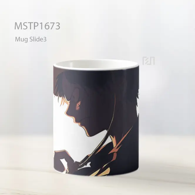 Luffy Black Silhouette Background Mug MSTP1673 - All-side / Desain