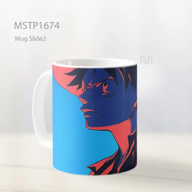 Luffy Cool Silhouette One Piece Mug MSTP1674 - All-side / Desain
