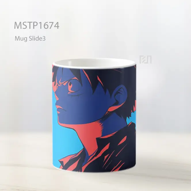 Luffy Cool Silhouette One Piece Mug MSTP1674 - All-side / Desain