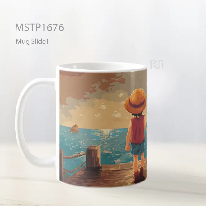 Luffy Dan Nami Bergandengan Tangan Mug MSTP1676 - All-side / Desain