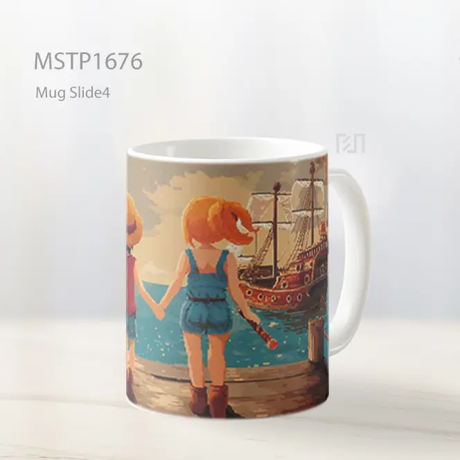 Luffy Dan Nami Bergandengan Tangan Mug MSTP1676