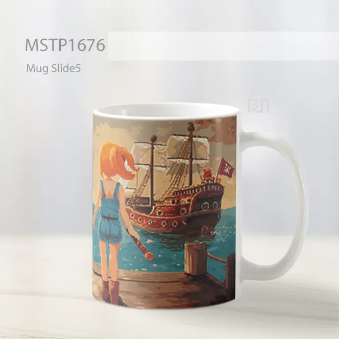 Luffy Dan Nami Bergandengan Tangan Mug MSTP1676 - All-side / Desain