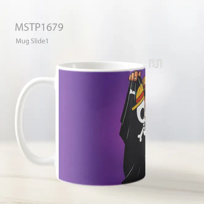 Luffy Dengan Bendera Bajak Laut Mug MSTP1679 - All-side / Desain