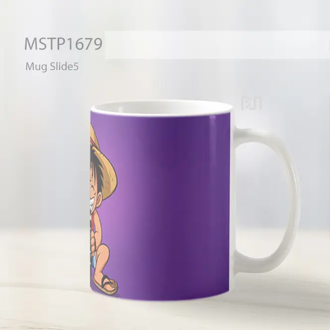 Luffy Dengan Bendera Bajak Laut Mug MSTP1679 - All-side / Desain
