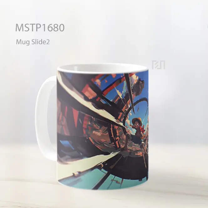 Luffy Dengan Kekuatan Karet Mug MSTP1680 - All-side / Desain