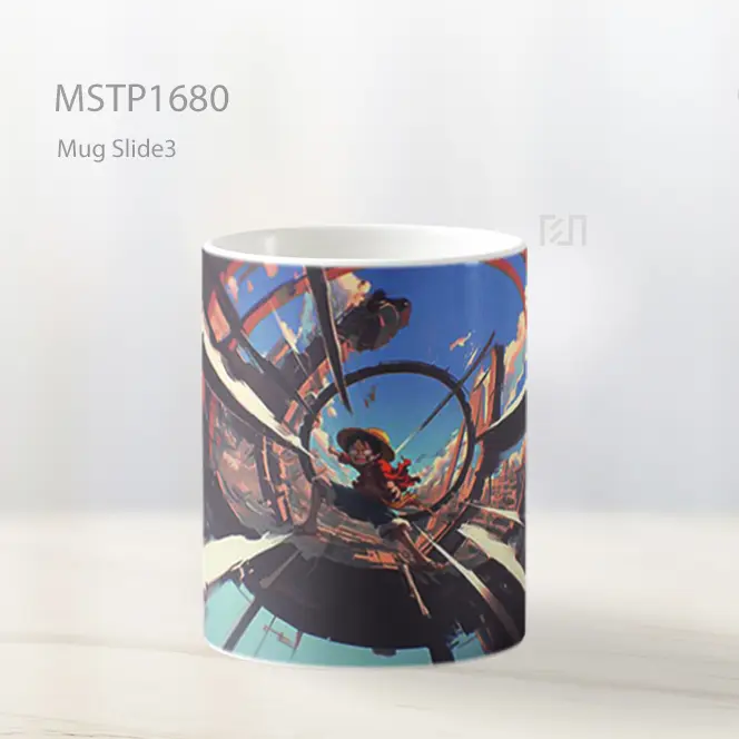 Luffy Dengan Kekuatan Karet Mug MSTP1680 - All-side / Desain