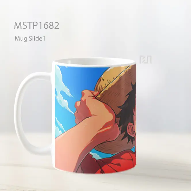 Luffy Epic Kartun Mug MSTP1682 - All-side / Desain