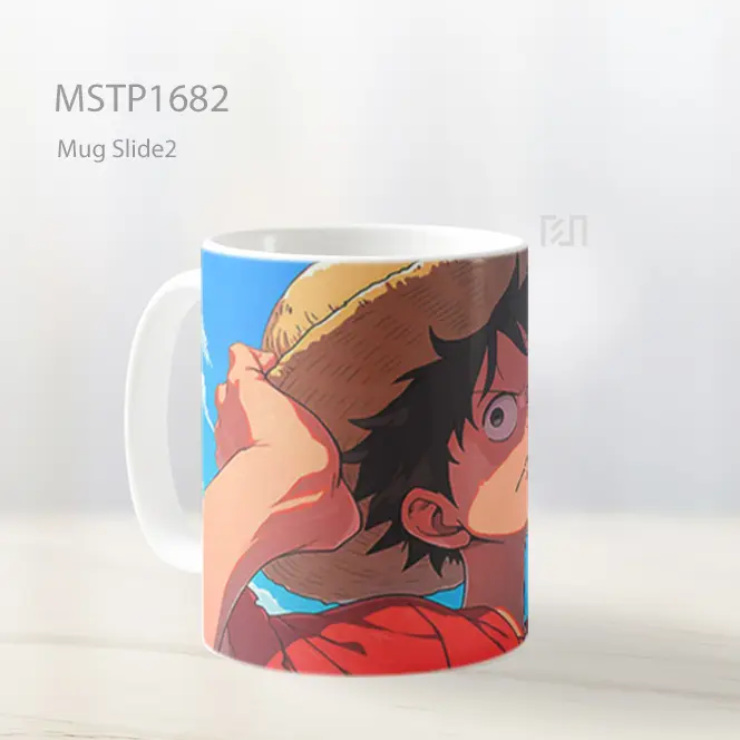 Luffy Epic Kartun Mug MSTP1682 - All-side / Desain