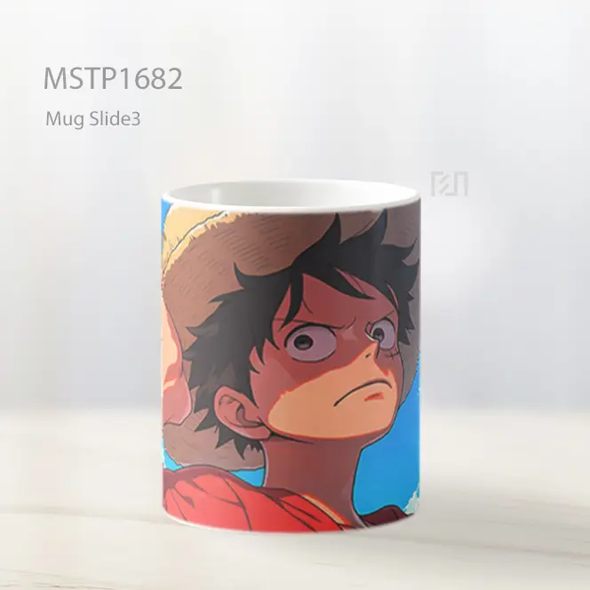 Luffy Epic Kartun Mug MSTP1682 - All-side / Desain
