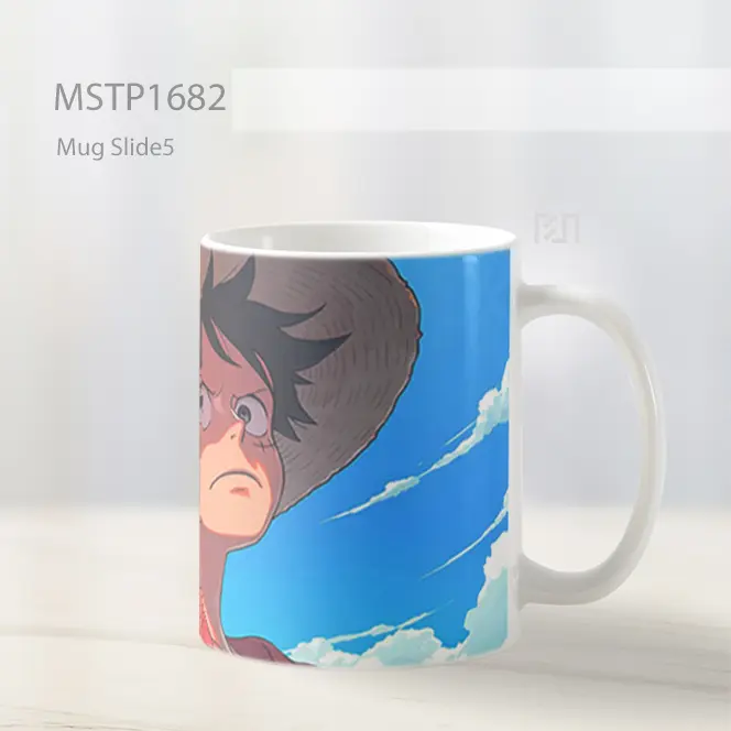 Luffy Epic Kartun Mug MSTP1682 - All-side / Desain