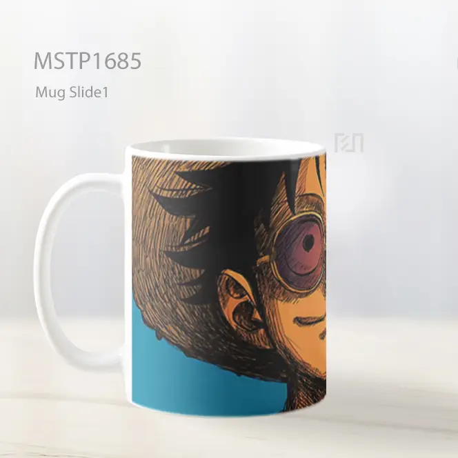 Luffy Gaya Keren Dengan Kacamata Mug MSTP1685 - All-side / Desain
