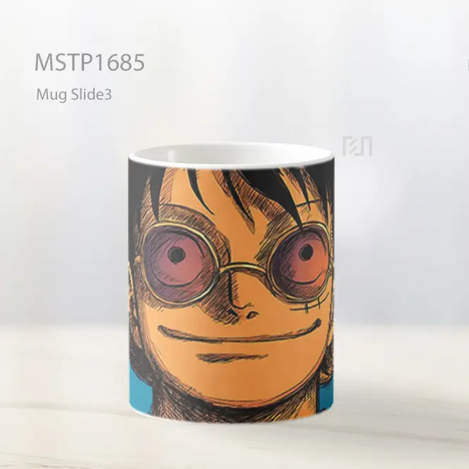 Luffy Gaya Keren Dengan Kacamata Mug MSTP1685 - All-side / Desain