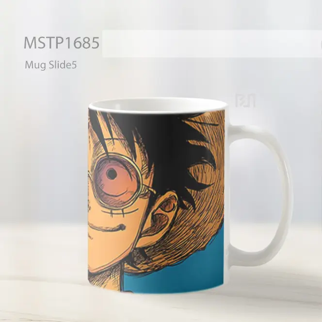 Luffy Gaya Keren Dengan Kacamata Mug MSTP1685 - All-side / Desain