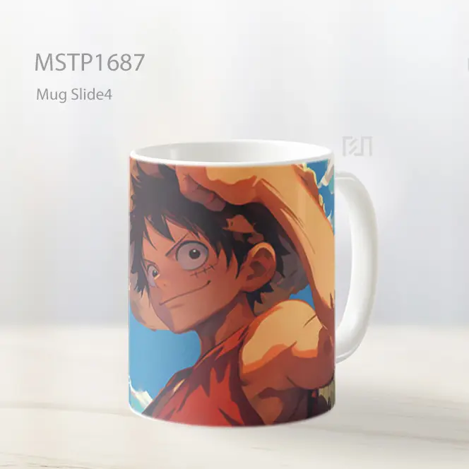 Luffy Gaya Seni Langit Biru Mug MSTP1687