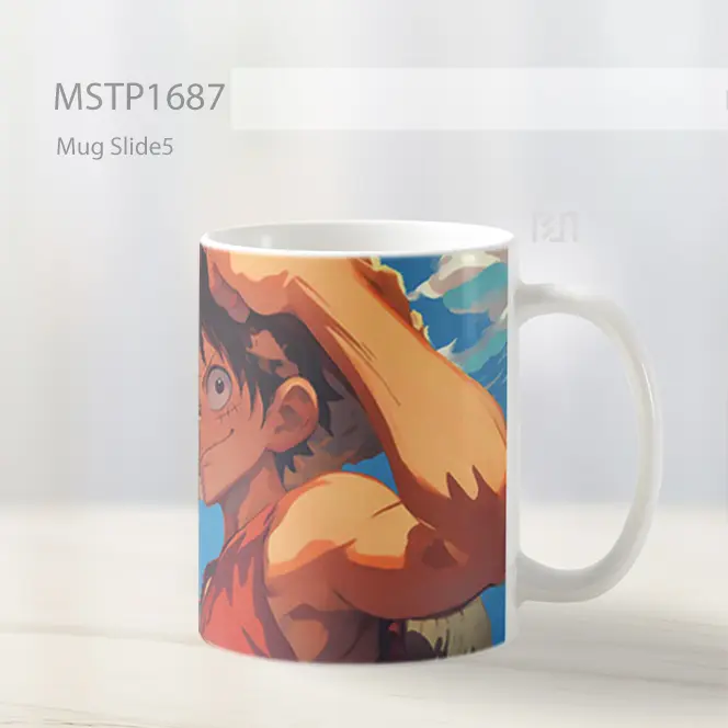 Luffy Gaya Seni Langit Biru Mug MSTP1687 - All-side / Desain