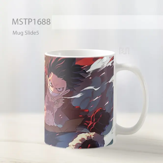 Luffy Gear 4 Battle Mode Mug MSTP1688 - All-side / Desain
