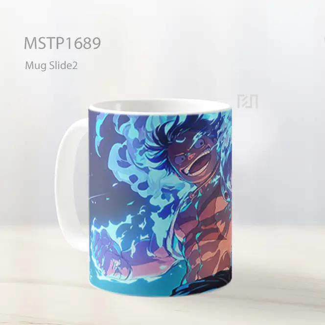 Luffy Gear 5 Bersinar Bahagia Mug MSTP1689 - All-side / Desain