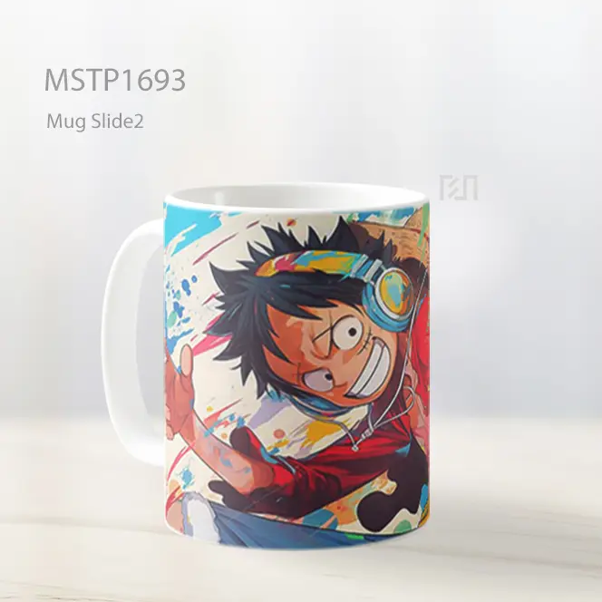 Luffy Graffiti Street Art Mug MSTP1693 - All-side / Desain