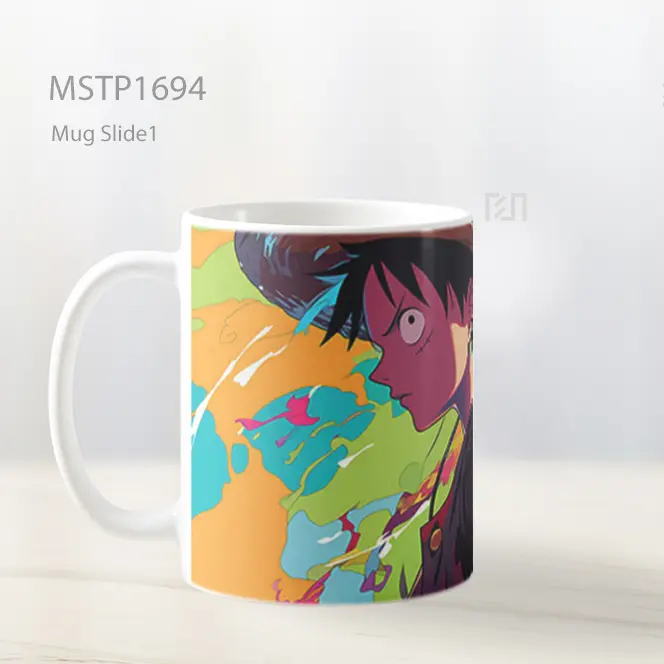 Luffy Graffiti Vibrant Style Mug MSTP1694 - All-side / Desain