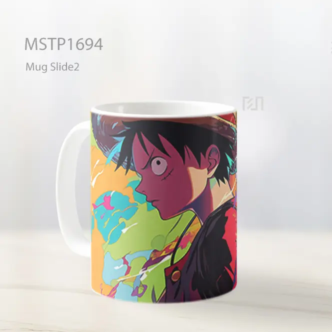 Luffy Graffiti Vibrant Style Mug MSTP1694 - All-side / Desain