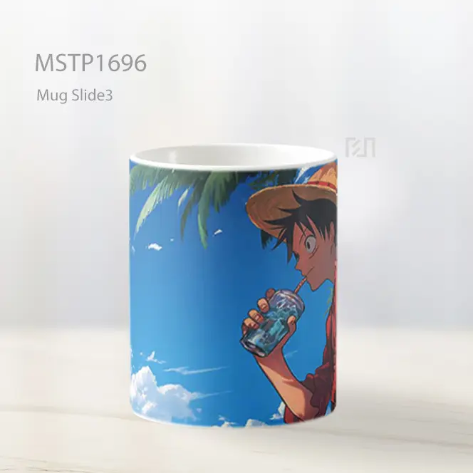Luffy Istirahat Jus Di Bawah Pohon Kelapa Mug MSTP1696 - All-side / Desain