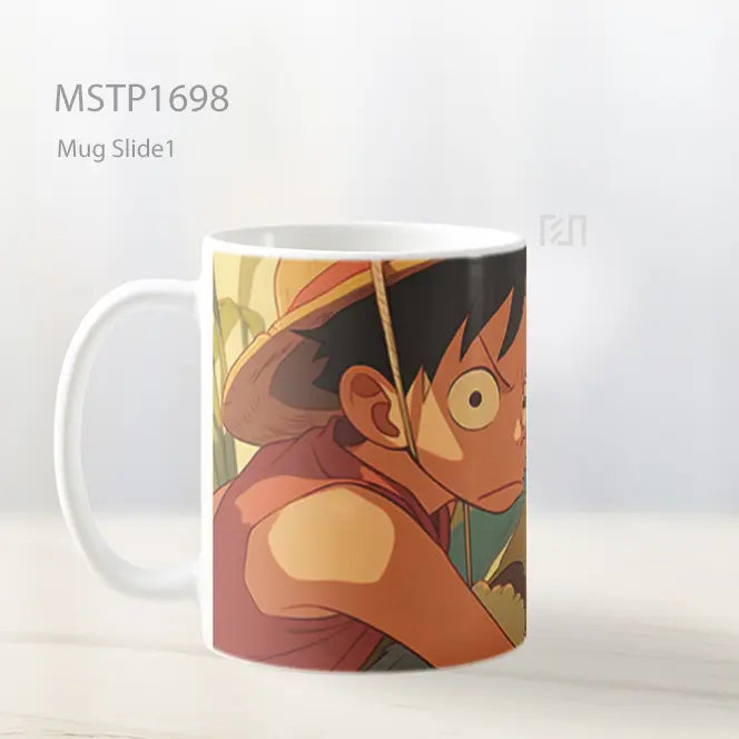 Luffy Marah Makan Mie Mug MSTP1698 - All-side / Desain