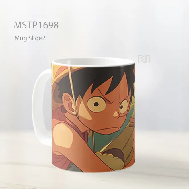 Luffy Marah Makan Mie Mug MSTP1698 - All-side / Desain