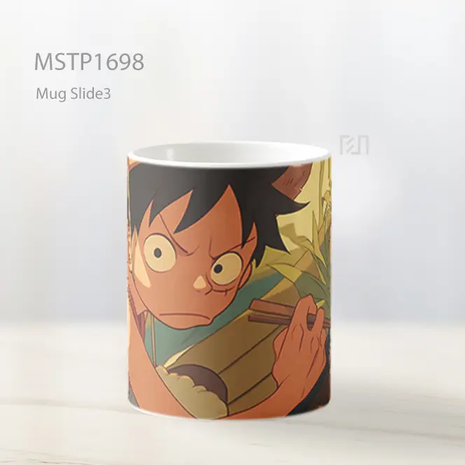 Luffy Marah Makan Mie Mug MSTP1698 - All-side / Desain