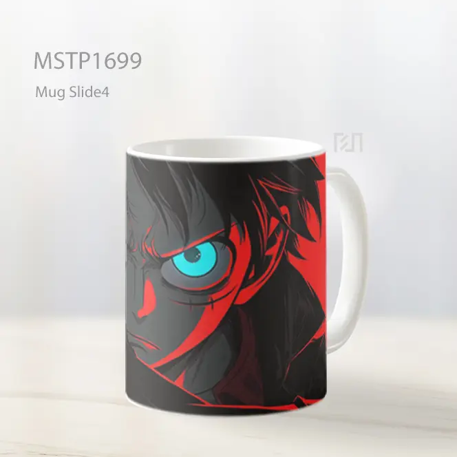 Luffy Mata Biru Cahaya Merah Gelap Mug MSTP1699