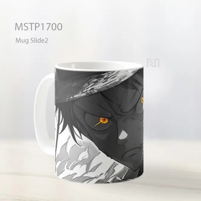 Luffy Mata Menyala Latar Gelap Clipart Mug MSTP1700 - All-side / Desain