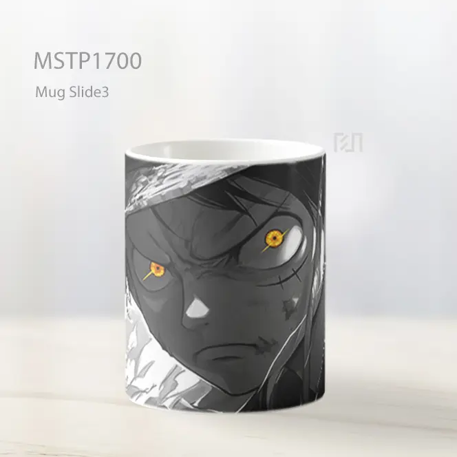 Luffy Mata Menyala Latar Gelap Clipart Mug MSTP1700 - All-side / Desain