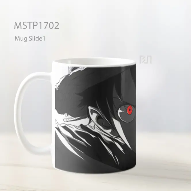 Luffy Mata Merah Hitam Putih Mug MSTP1702 - All-side / Desain