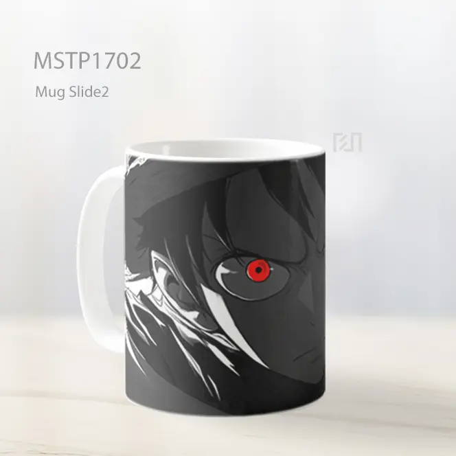 Luffy Mata Merah Hitam Putih Mug MSTP1702 - All-side / Desain