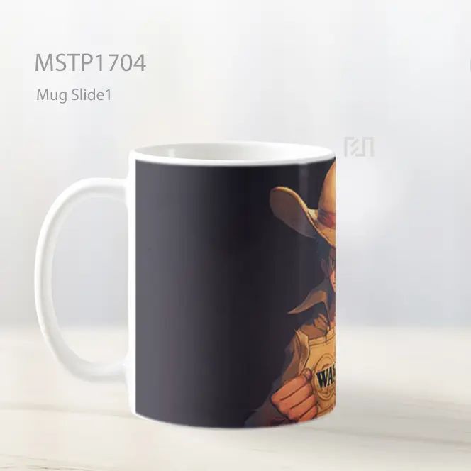 Luffy Memegang Poster Buronan Mug MSTP1704 - All-side / Desain