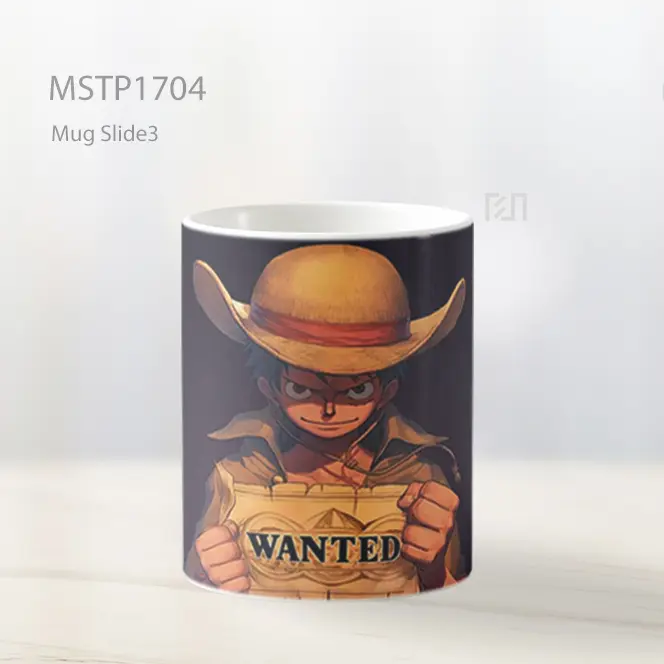 Luffy Memegang Poster Buronan Mug MSTP1704 - All-side / Desain