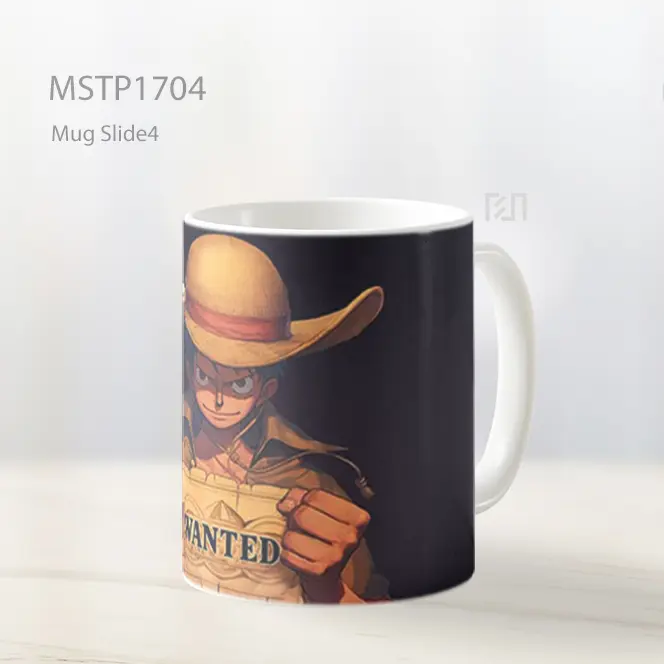 Luffy Memegang Poster Buronan Mug MSTP1704